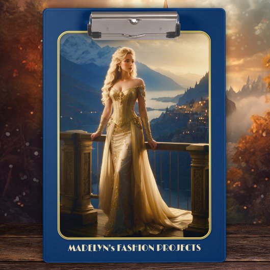 Abend Dress Fashion Designer Klemmbrett