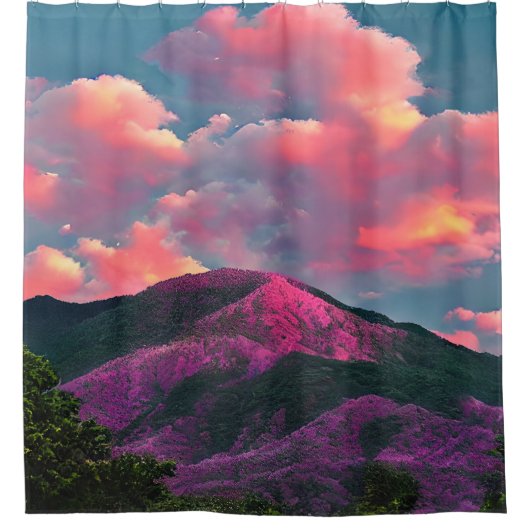 Abend Duschvorhang (Vorderseite)