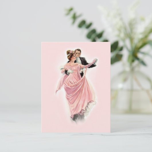 Abend Elegance Postkarte (Stehend Vorderseite)