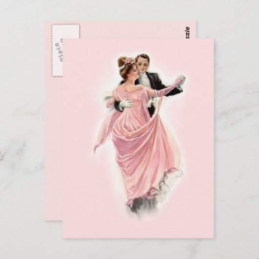 Abend Elegance Postkarte (Vorne/Hinten)