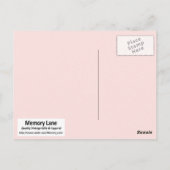 Abend Elegance Postkarte (Rückseite)