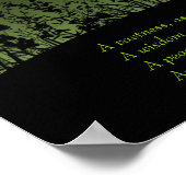 Abend, Emily Dickinson Poster (Ecke)