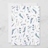 Abend Empfang Einladung zur Hochzeit, Blau (Rückseite)