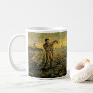 Abend - Ende des Tages von Vincent van Gogh Kaffeetasse