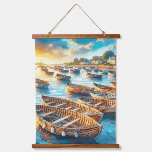 Abend Erholung Wandteppich Mit Holzrahmen (Vorderseite)