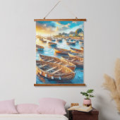 Abend Erholung Wandteppich Mit Holzrahmen (Schlafzimmer)