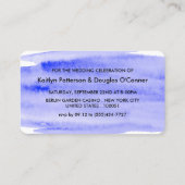 Abend-Event-Ticket für Wasserfarben-Pinselstrich e Visitenkarte (Rückseite)