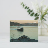 Abend Ferse Postkarte (Stehend Vorderseite)