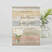 Abend Firefly Wedding Design Einladung (Stehend Vorderseite)