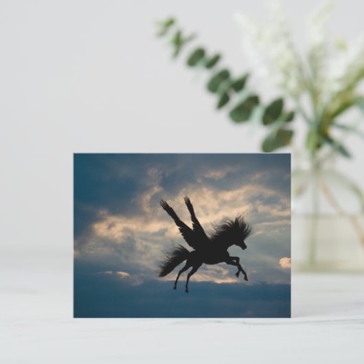 Abend Flight Postkarte (Stehend Vorderseite)