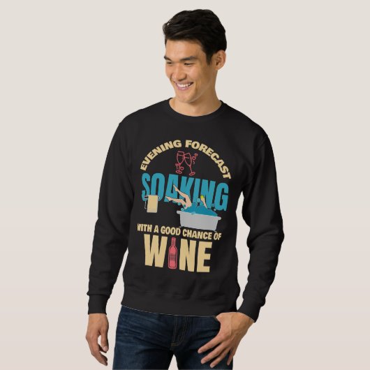 Abend Forecast Wein Sweatshirt (Vorne ganz)