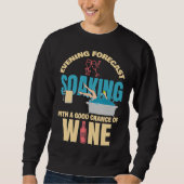 Abend Forecast Wein Sweatshirt (Vorderseite)