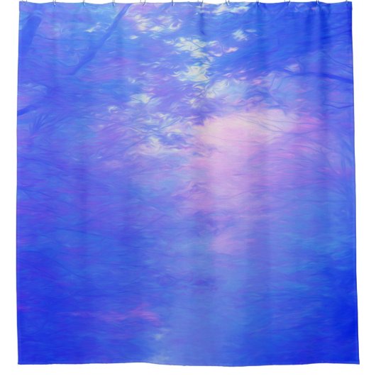 Abend Forest Duschvorhang (Vorderseite)