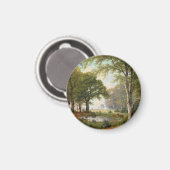 Abend Forest Landschaft Magnet (Vorderseite/Rückseite)