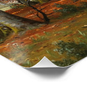 Abend Forest Landschaft Poster (Ecke)