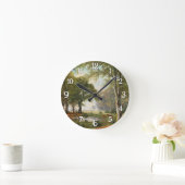 Abend Forest Landschaft Runde Wanduhr (Zuhause)