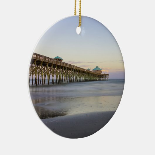 Abend Frieden am Strand Keramik Ornament (Rechts)