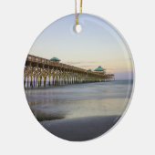 Abend Frieden am Strand Keramik Ornament (Links)