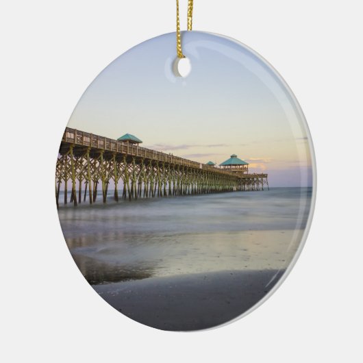 Abend Frieden am Strand Keramik Ornament (Links)