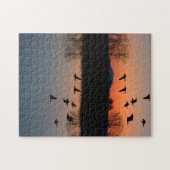 Abend Gänse Puzzle (Horizontal)