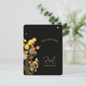 Abend Garden Trees Wedding Save The Date (Stehend Vorderseite)