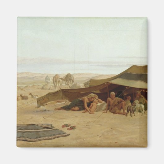 Abend Gebet im Westen, 1872 Magnet (Vorne)