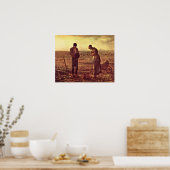 Abend Gebet von Jean-Francois Millet Poster (Küche)