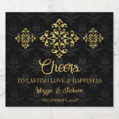 Abend Glam Schaumweinetikett (Einzelnes Label)