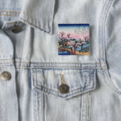 Abend Glow at Koganei Bridge, Ando Hiroshige Button (Beispiel)