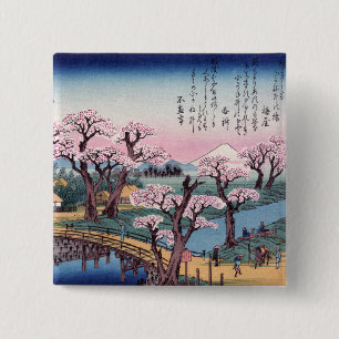 Abend Glow at Koganei Bridge, Ando Hiroshige Button