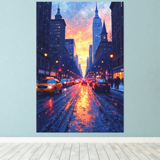 Abend Glow Leinwanddruck (Insitu (Holzboden))