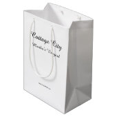 Abend Glow - Martha's Vineyard Medium Gift Bag Mittlere Geschenktüte (Rückseite Schrägansicht)