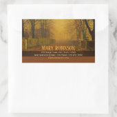 Abend Glühen Bleibe in Touch Atkinson Grimshaw Rechteckiger Aufkleber (Tasche)