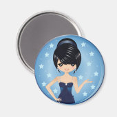 Abend Gown Magnet (Vorderseite/Rückseite)