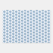 Abend Grosbeak Malerei - Niedliche Original Hunde  Geschenkpapier Set (Vorderseite 2)
