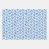Abend Grosbeak Malerei - Niedliche Original Hunde  Geschenkpapier Set (Vorderseite)