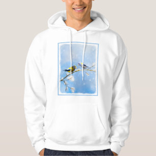 Abend Grosbeak Malerei - Niedliche Original Hunde  Hoodie