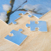 Abend Grosbeak Malerei - Niedliche Original Hunde Puzzle (Seite)