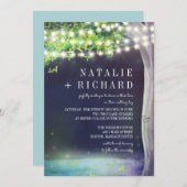 Abend-Hochzeit Einladung (Vorne/Hinten)