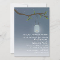 Abend Hochzeit - Mason Jar mit Kerze