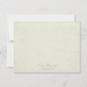 Abend Hochzeitseinladung Vintag / Antiquitätenrahm Einladung (Rückseite)