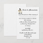 Abend Hochzeitsempfang Einladung (Vorne/Hinten)