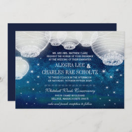 Abend Hochzeitsseegefecht unter den Sternen Einladung