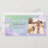 Abend Hydrangeas Wedding Foto Save the Date (Vorderseite)