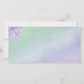 Abend Hydrangeas Wedding Foto Save the Date (Rückseite)