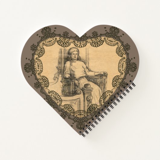 Abend im alten Haus Notizbuch (Rückseite)