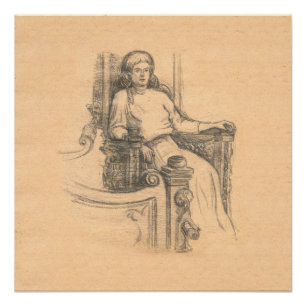 Abend im alten Haus Poster