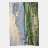 Abend im Hafen von Charleston Geschirrtuch (Vertikal)