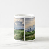 Abend im Hafen von Charleston Kaffeetasse (Mittel)
