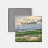 Abend im Hafen von Charleston Magnet (Vorderseite/Rückseite)
